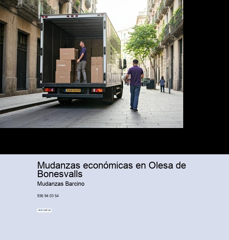 Mudanzas económicas en Olesa de Bonesvalls 